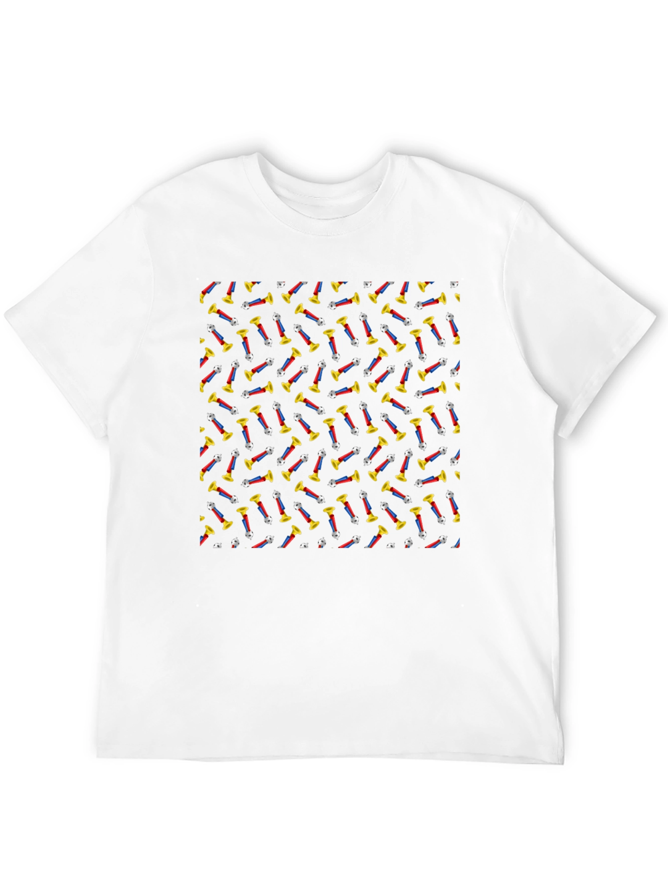 Retro PEZ Dispenser Pattern Black T-Shirt