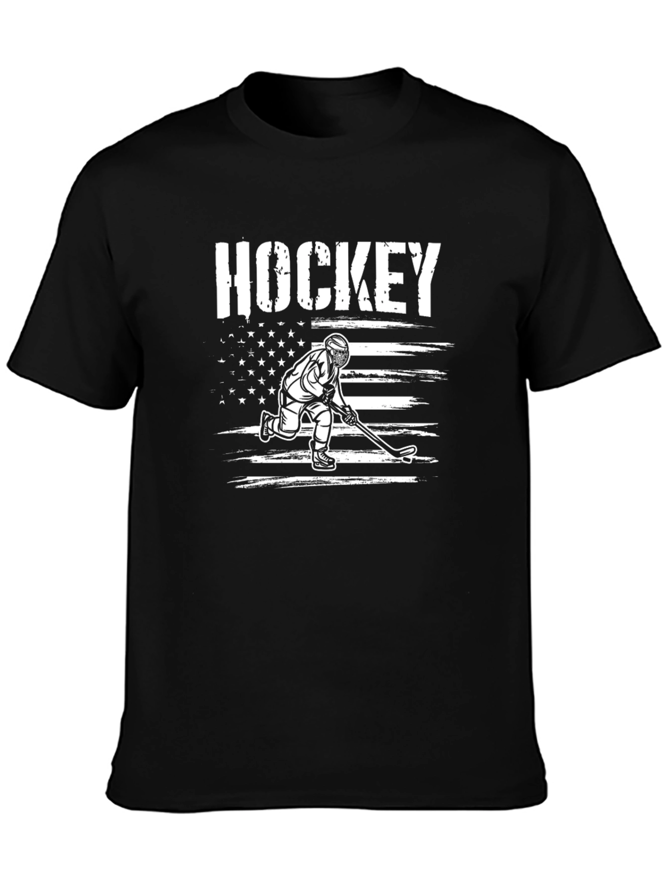 Hockey USA Flag Graphic Tee