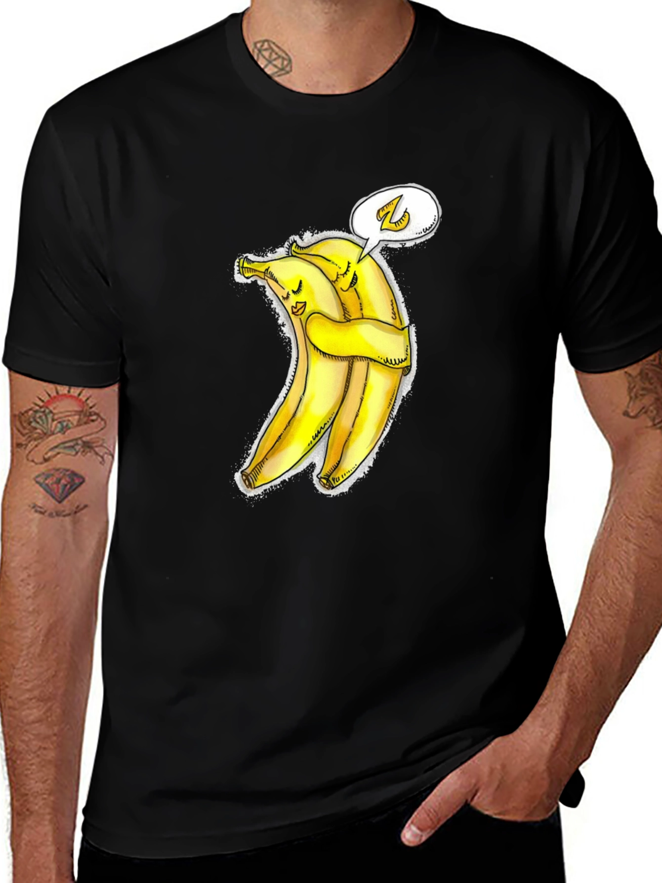 Hug-a-Bunch Banana Graphic Tee - Cute & Comfy