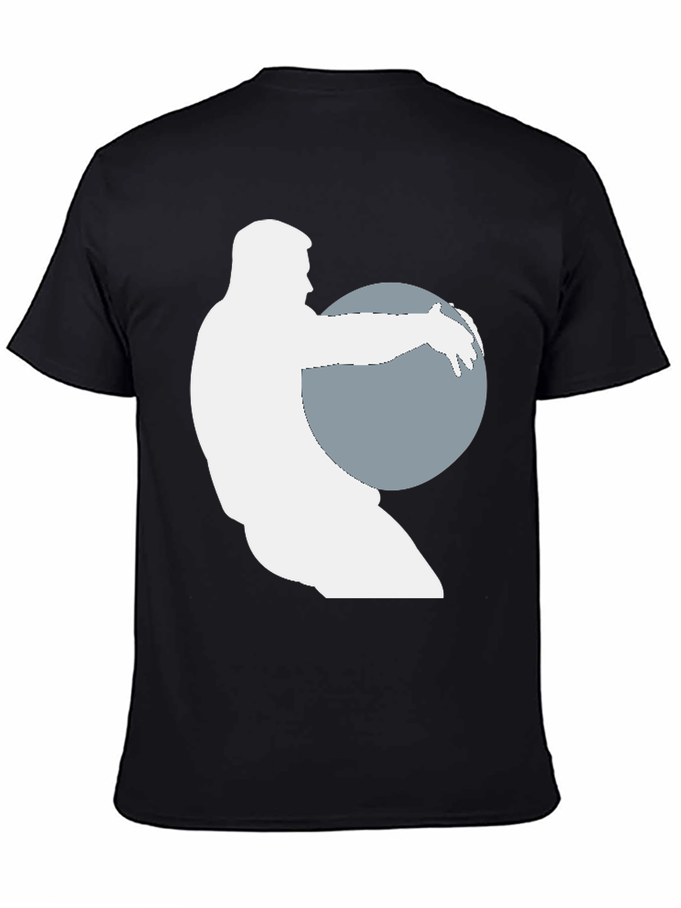Weightlifter Silhouette Black T-Shirt