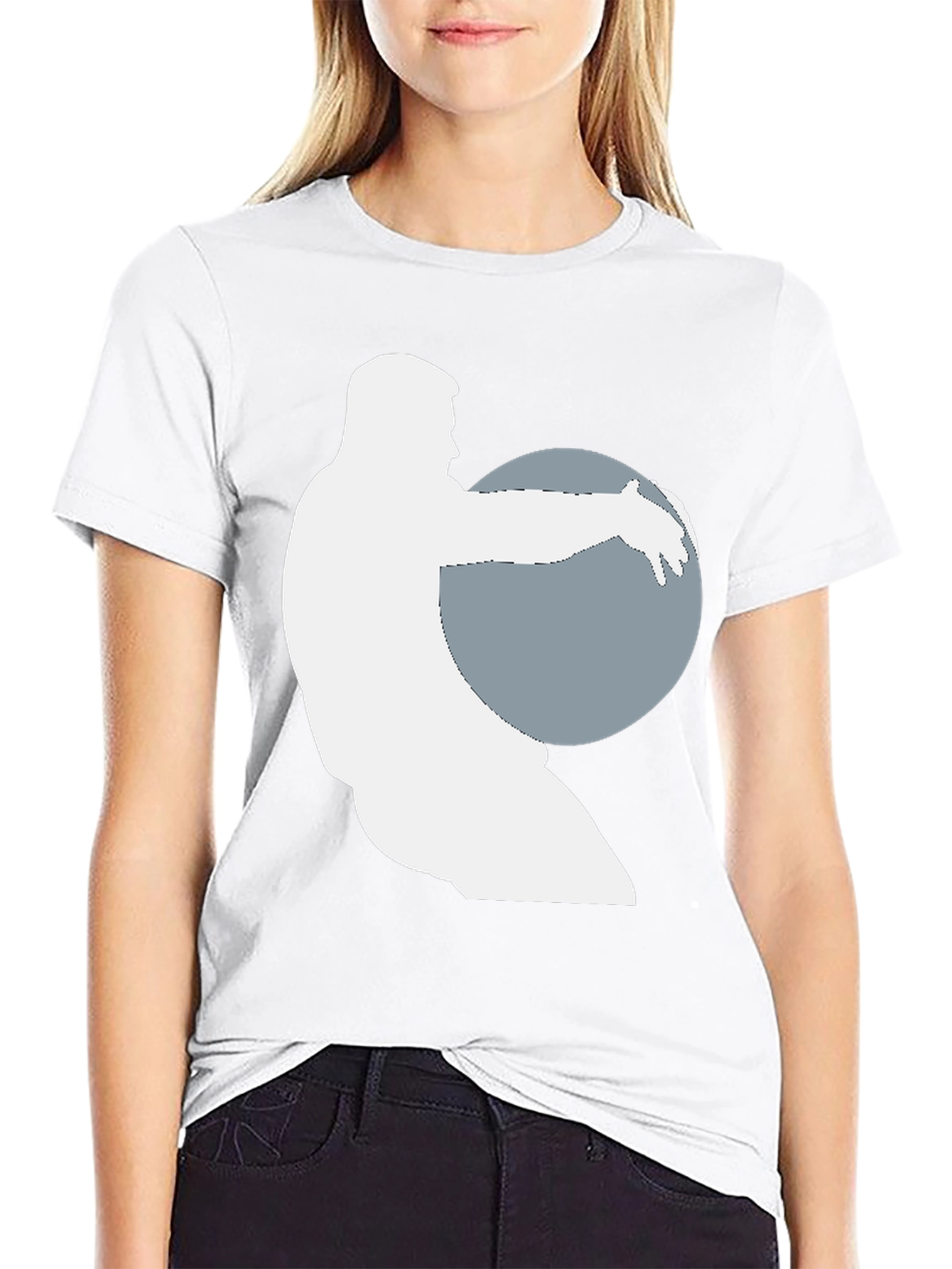 Weightlifter Silhouette Black T-Shirt