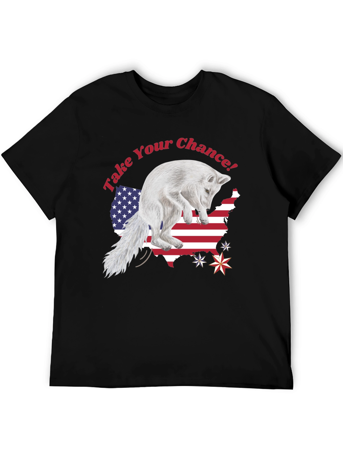 Take Your Chance Fox Patriotic T-Shirt