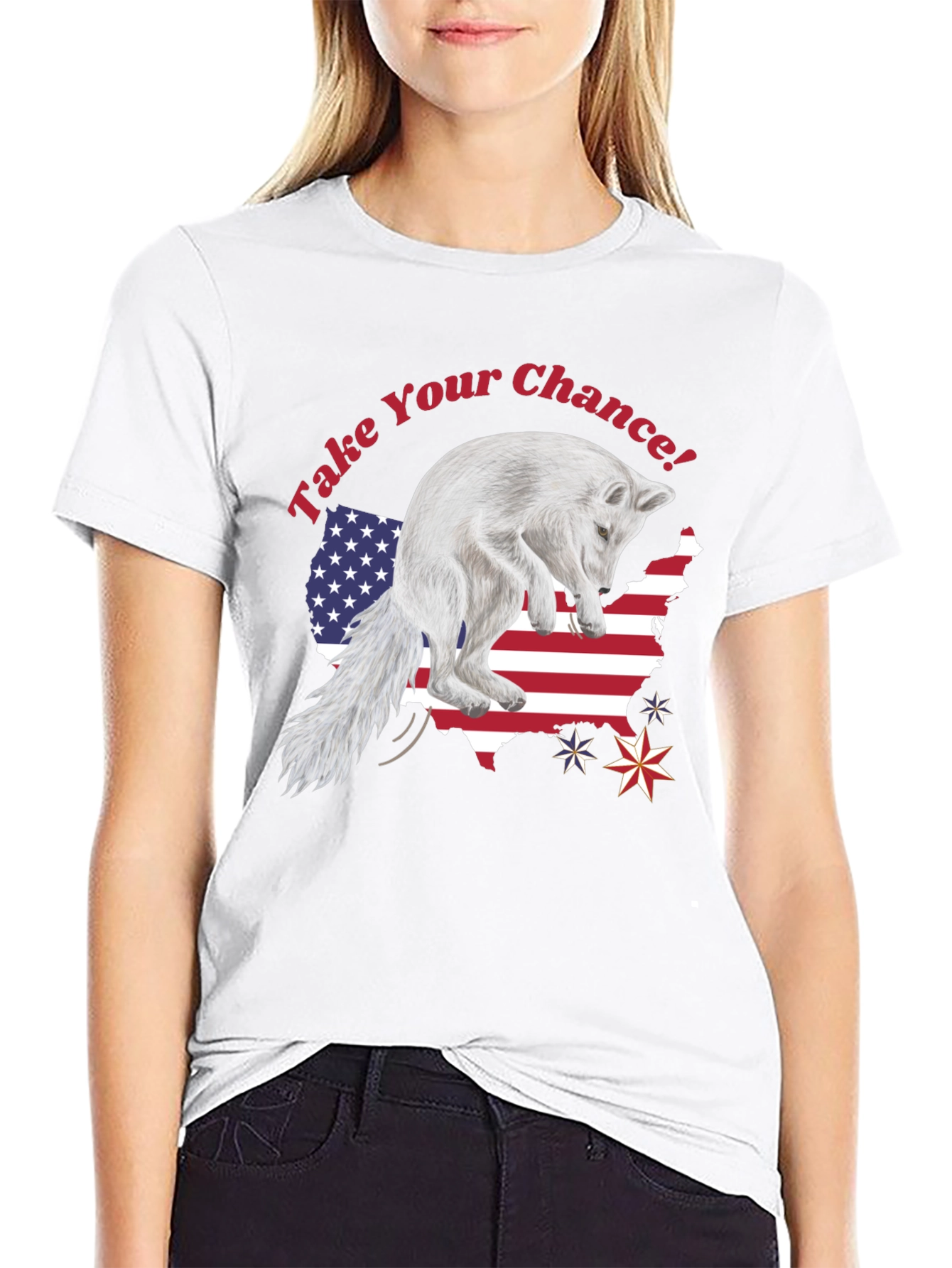 Take Your Chance Fox Patriotic T-Shirt