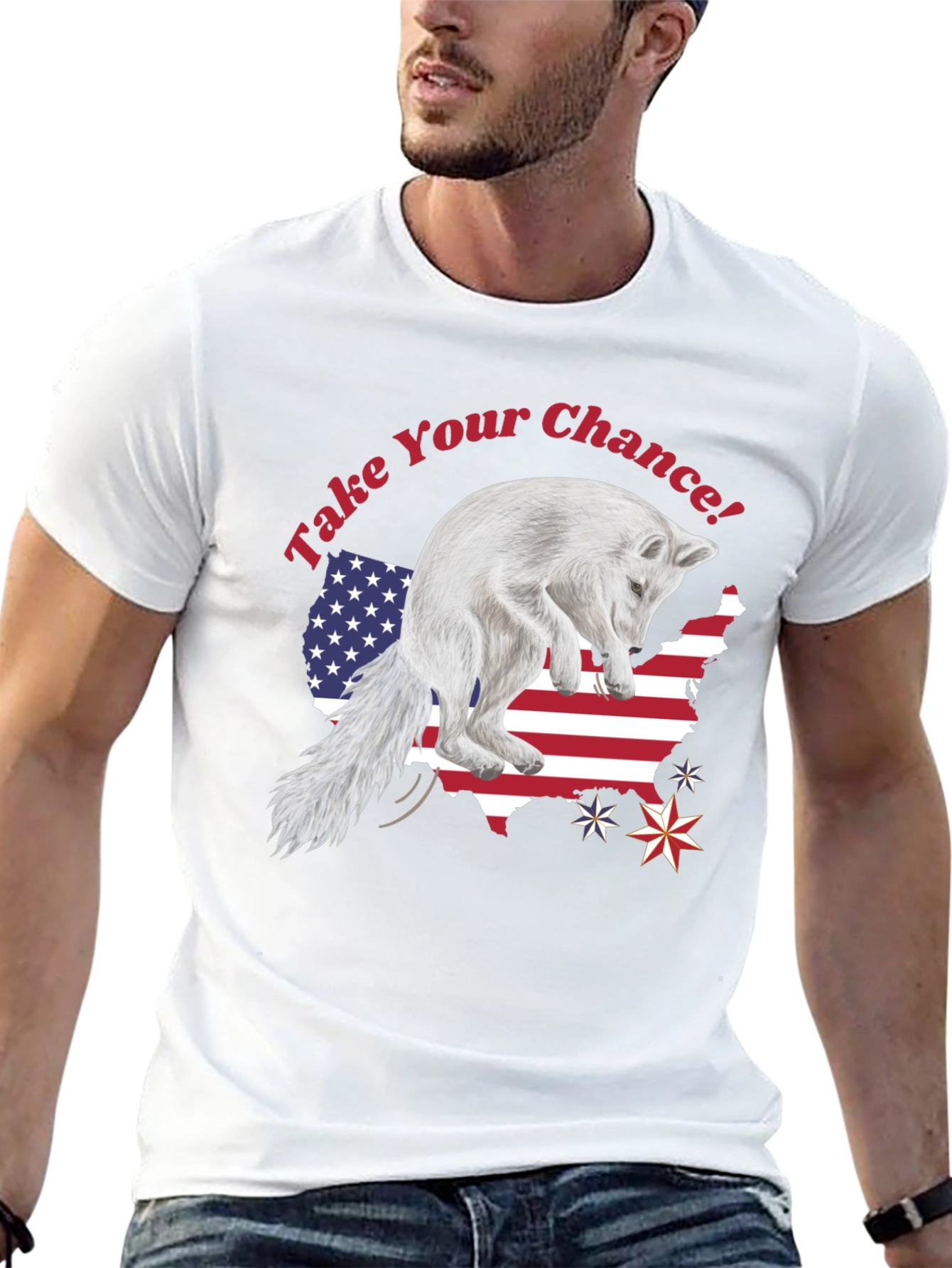 Take Your Chance Fox Patriotic T-Shirt