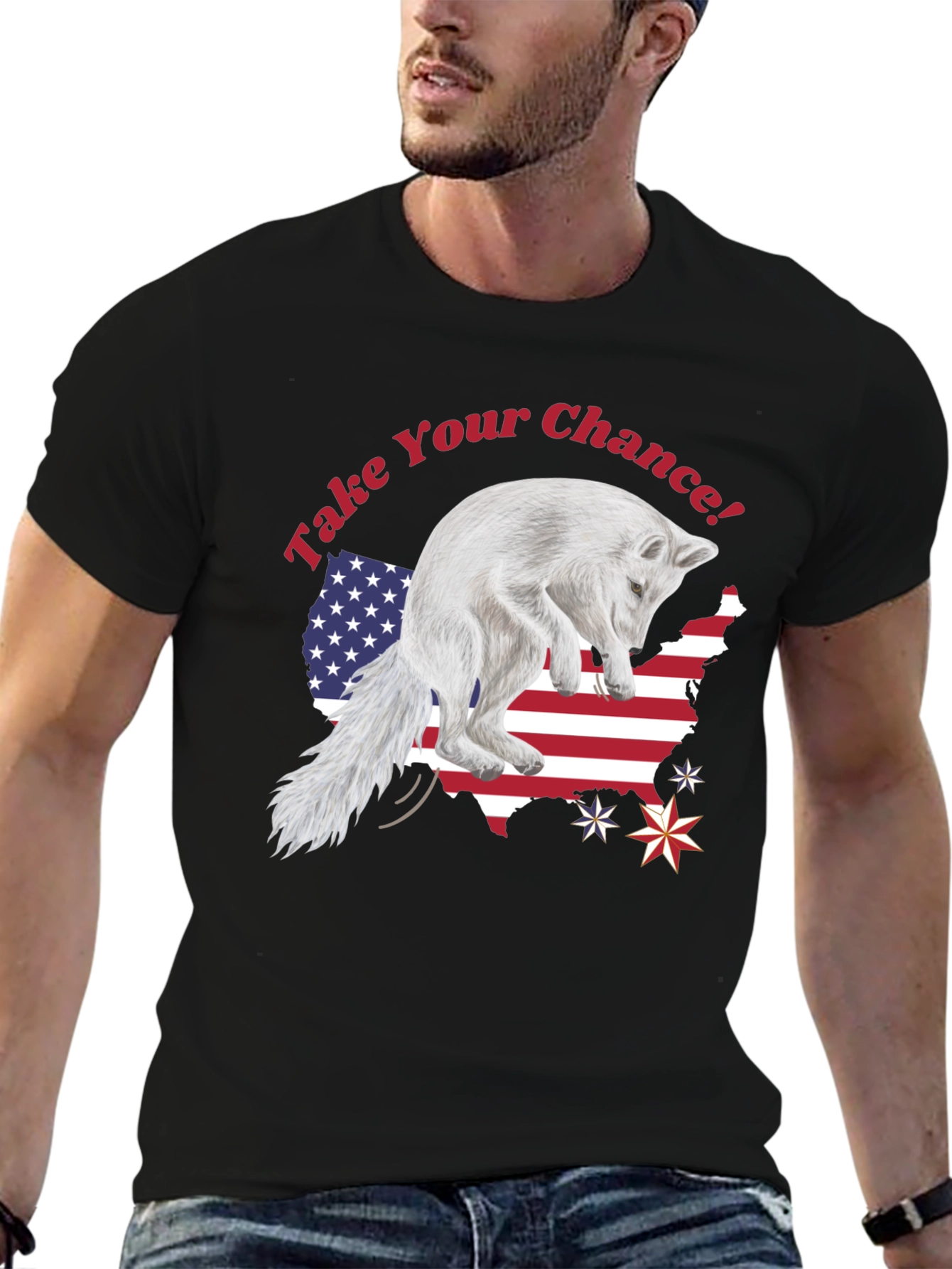 Take Your Chance Fox Patriotic T-Shirt