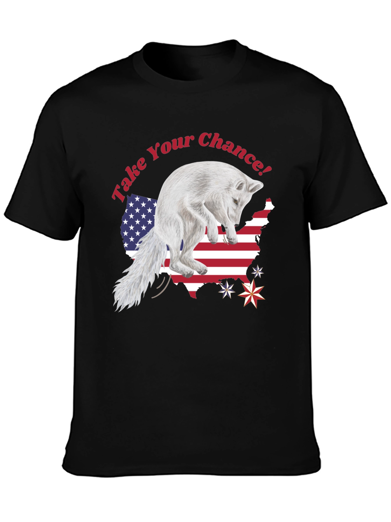 Take Your Chance Fox Patriotic T-Shirt
