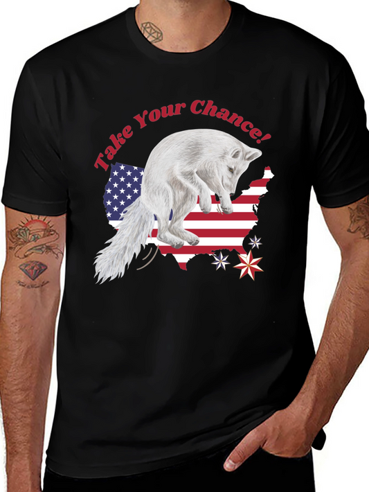 Take Your Chance Fox Patriotic T-Shirt
