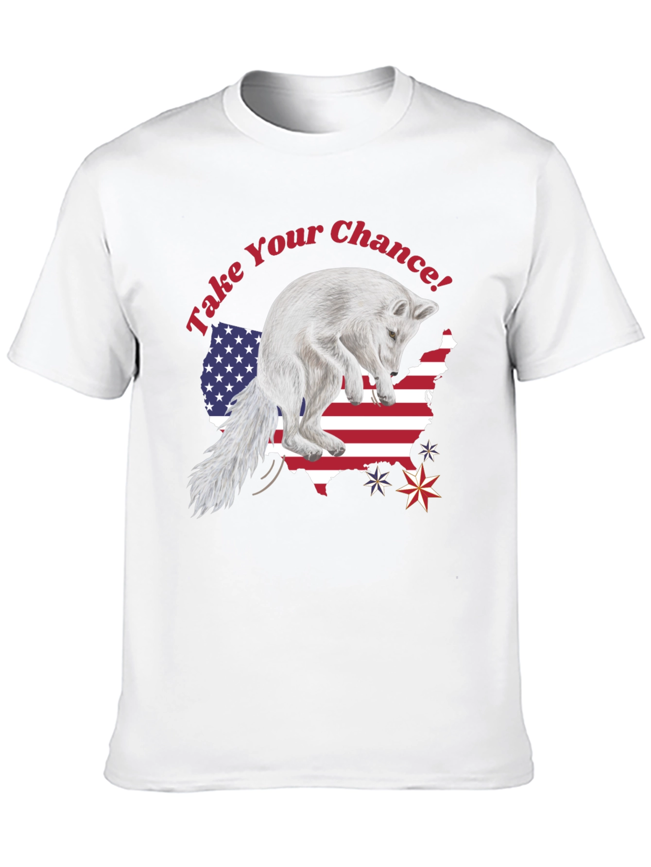 Take Your Chance Fox Patriotic T-Shirt