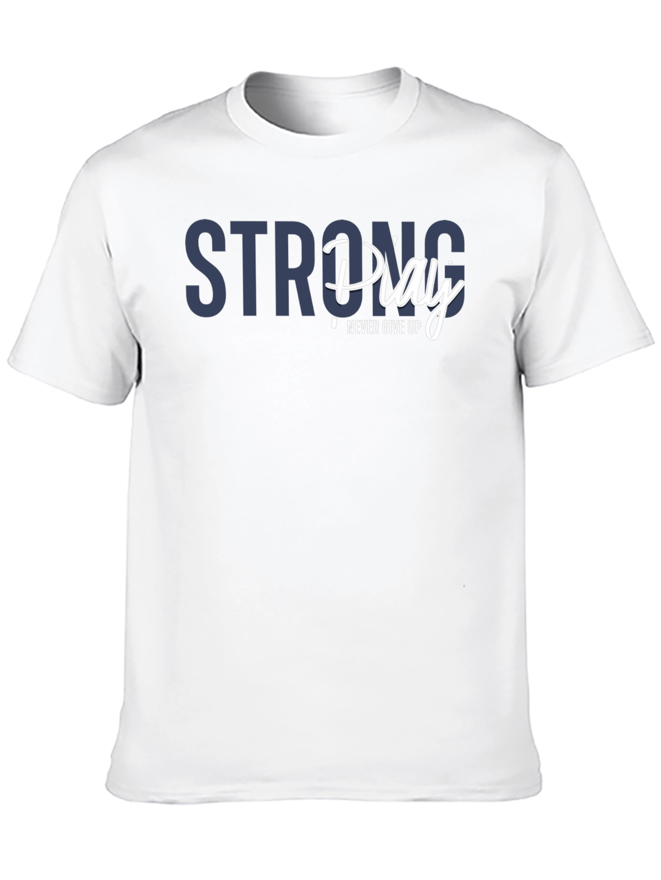Strong Play Mens Black Graphic T-Shirt