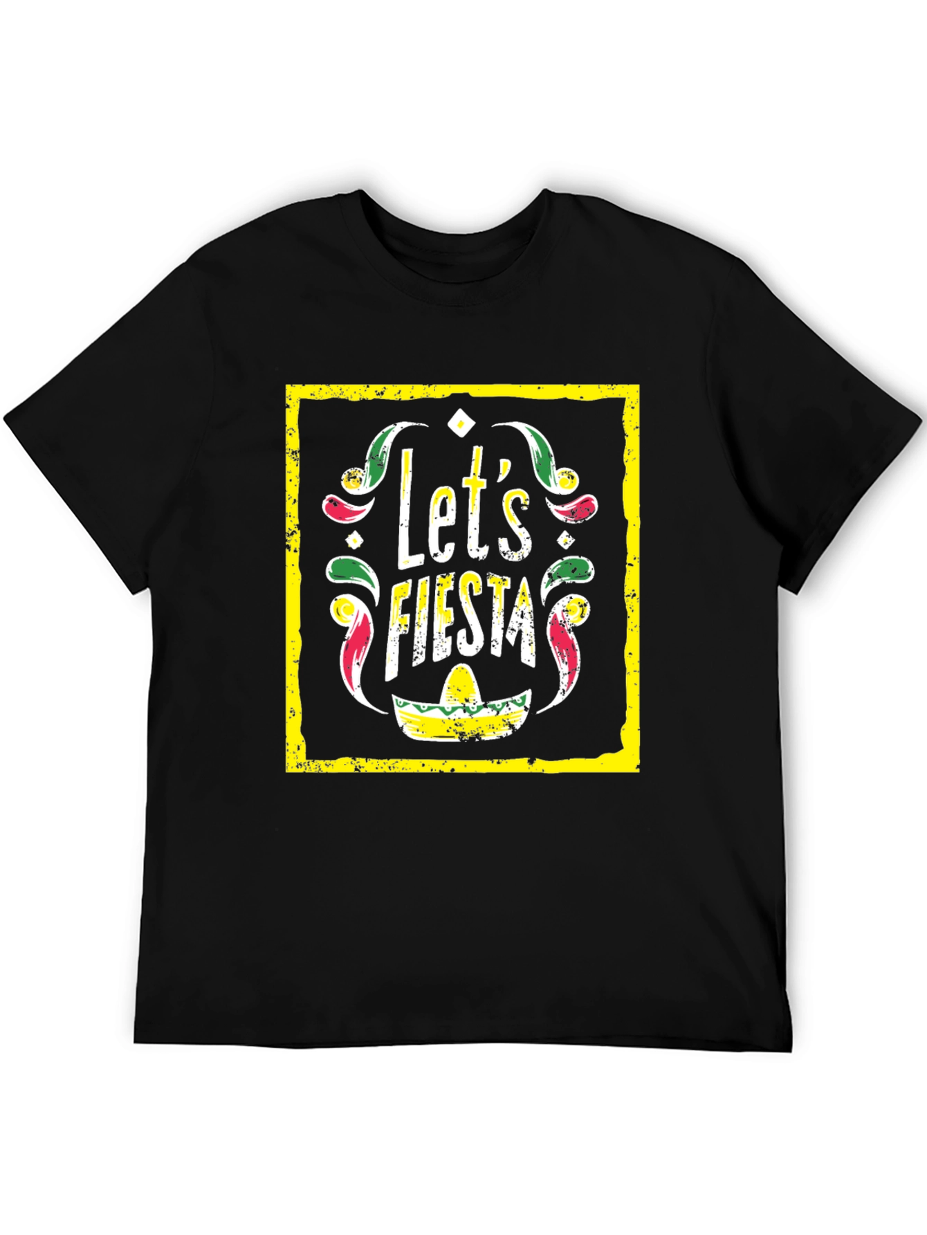 Lets Fiesta Graphic Tee - Black T-Shirt