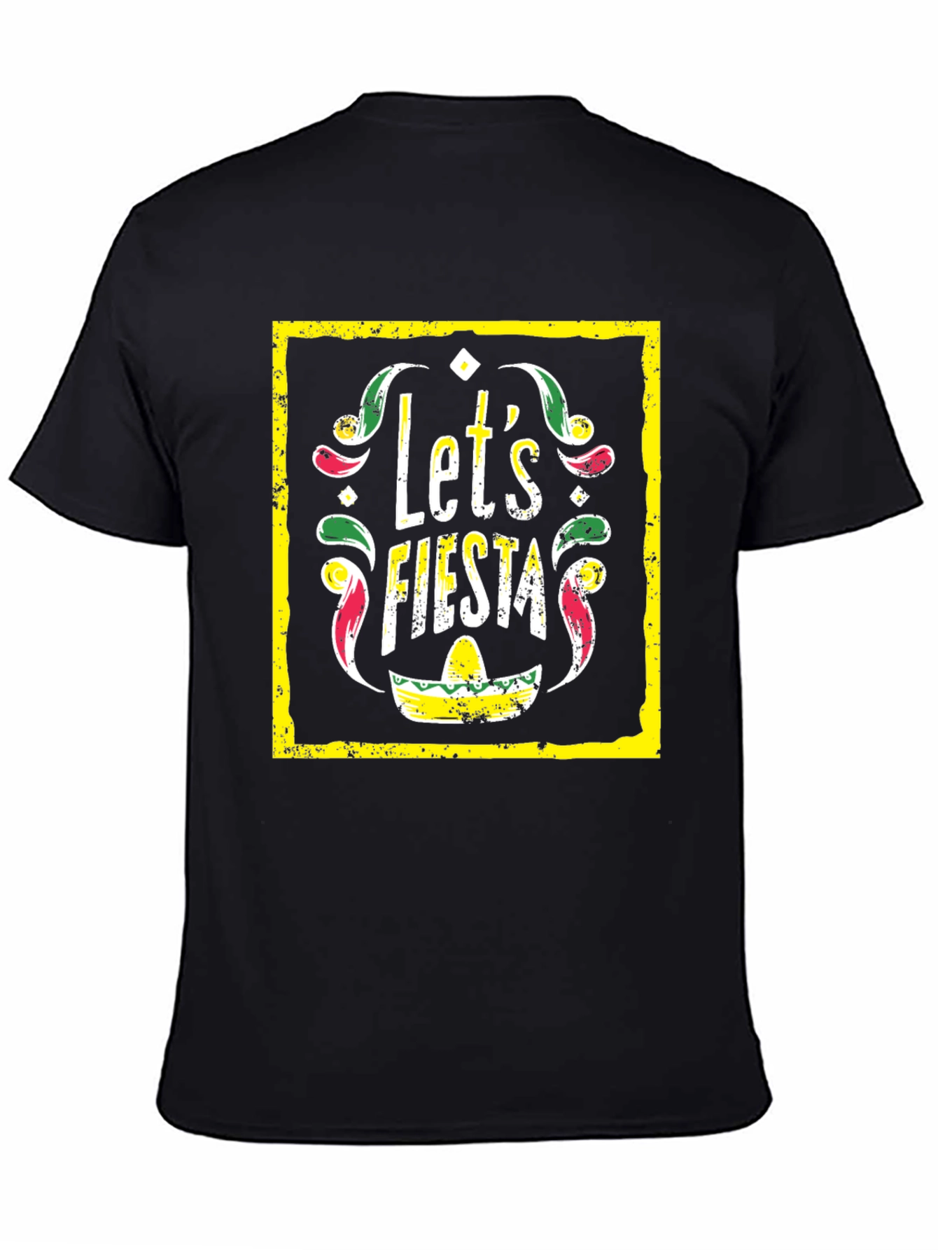Lets Fiesta Graphic Tee - Black T-Shirt