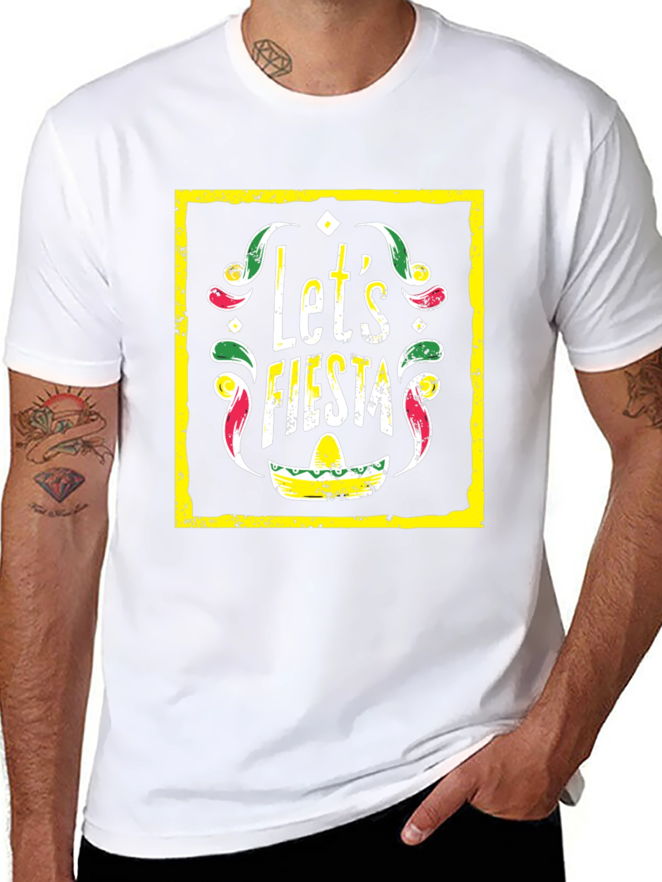 Lets Fiesta Graphic Tee - Black T-Shirt