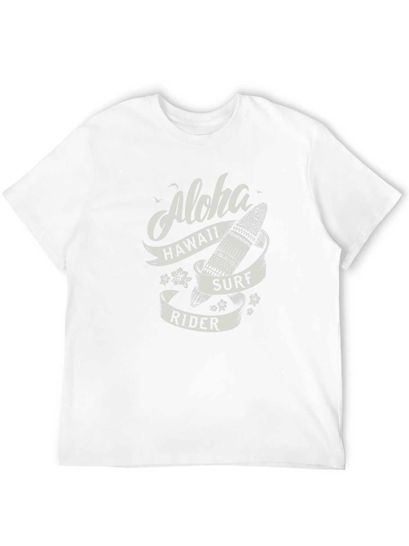 Aloha Hawaii Surf Rider T-Shirt - Black