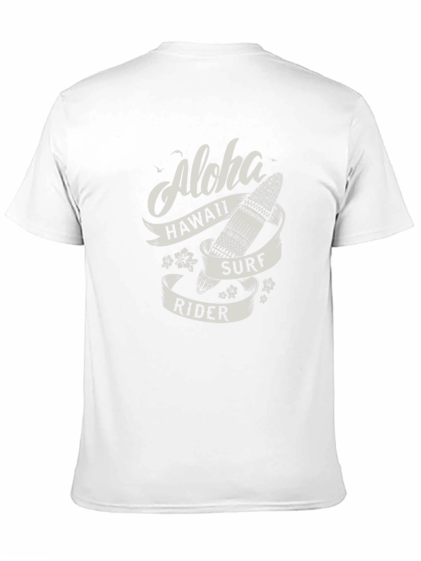 Aloha Hawaii Surf Rider T-Shirt - Black