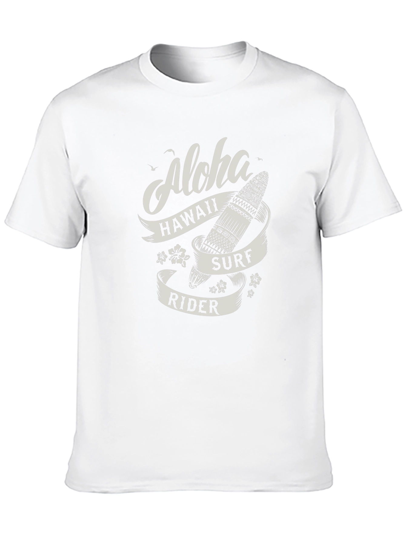 Aloha Hawaii Surf Rider T-Shirt - Black