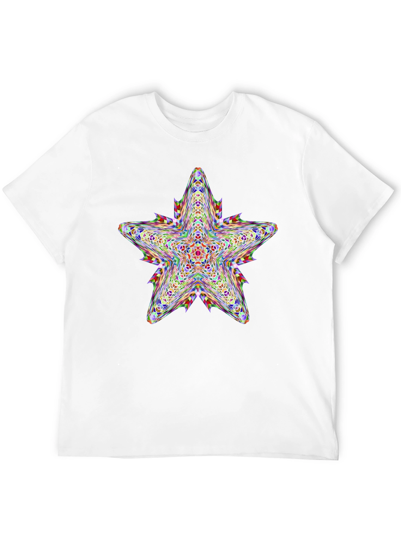 Kaleidoscope Star Graphic Black T-Shirt
