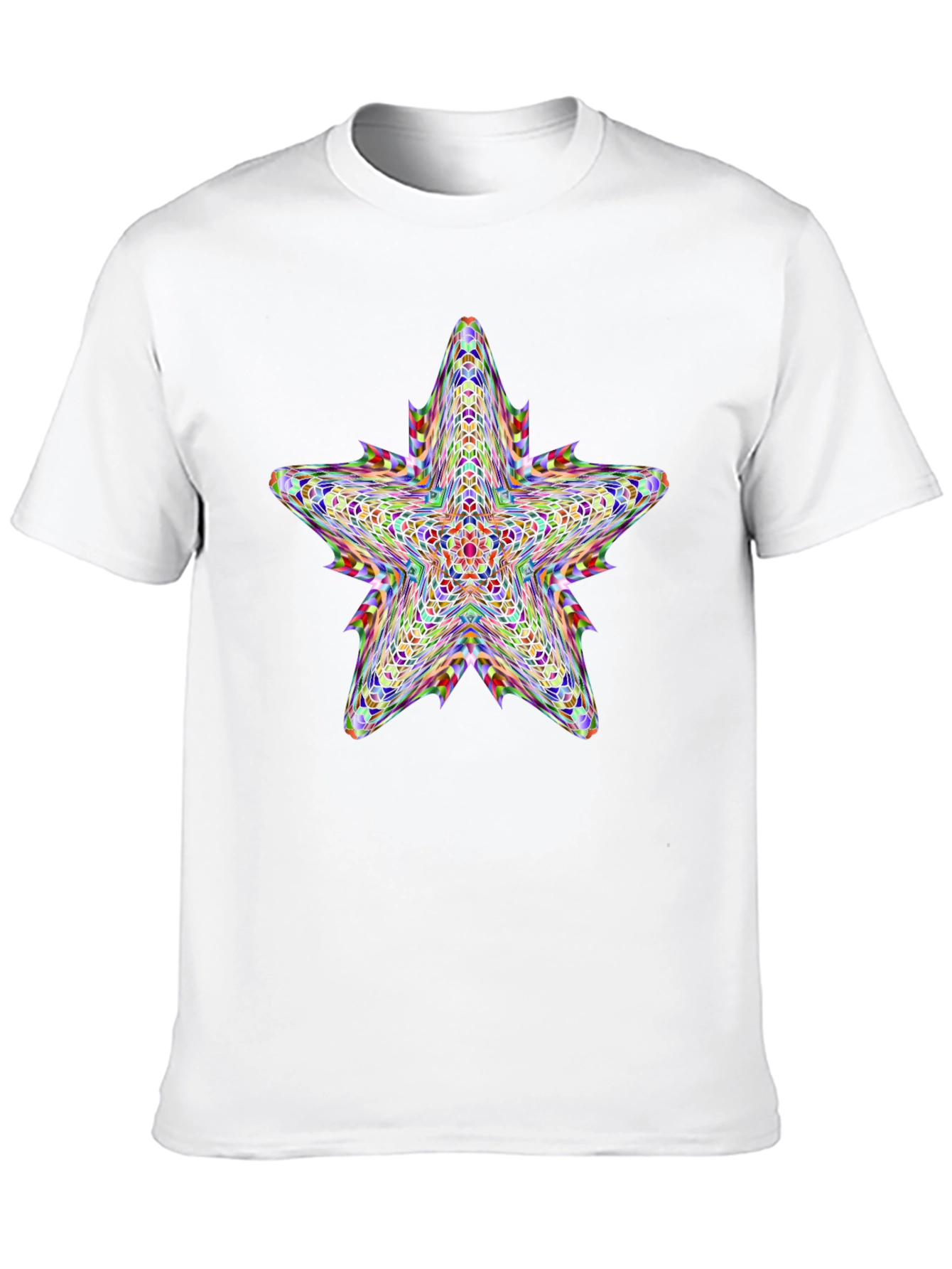 Kaleidoscope Star Graphic Black T-Shirt