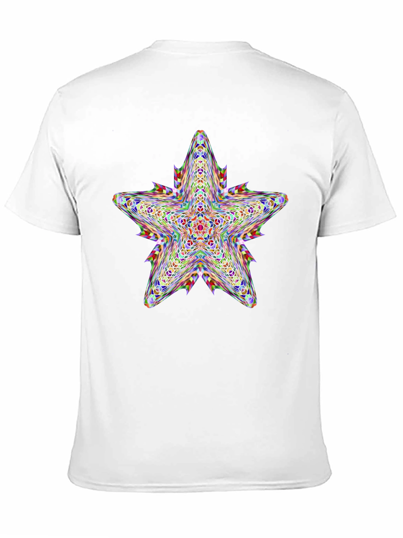Kaleidoscope Star Graphic Black T-Shirt
