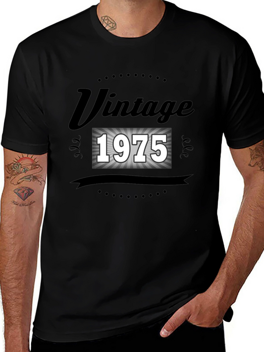Vintage 1975 Graphic T-Shirt - Birthday Gift