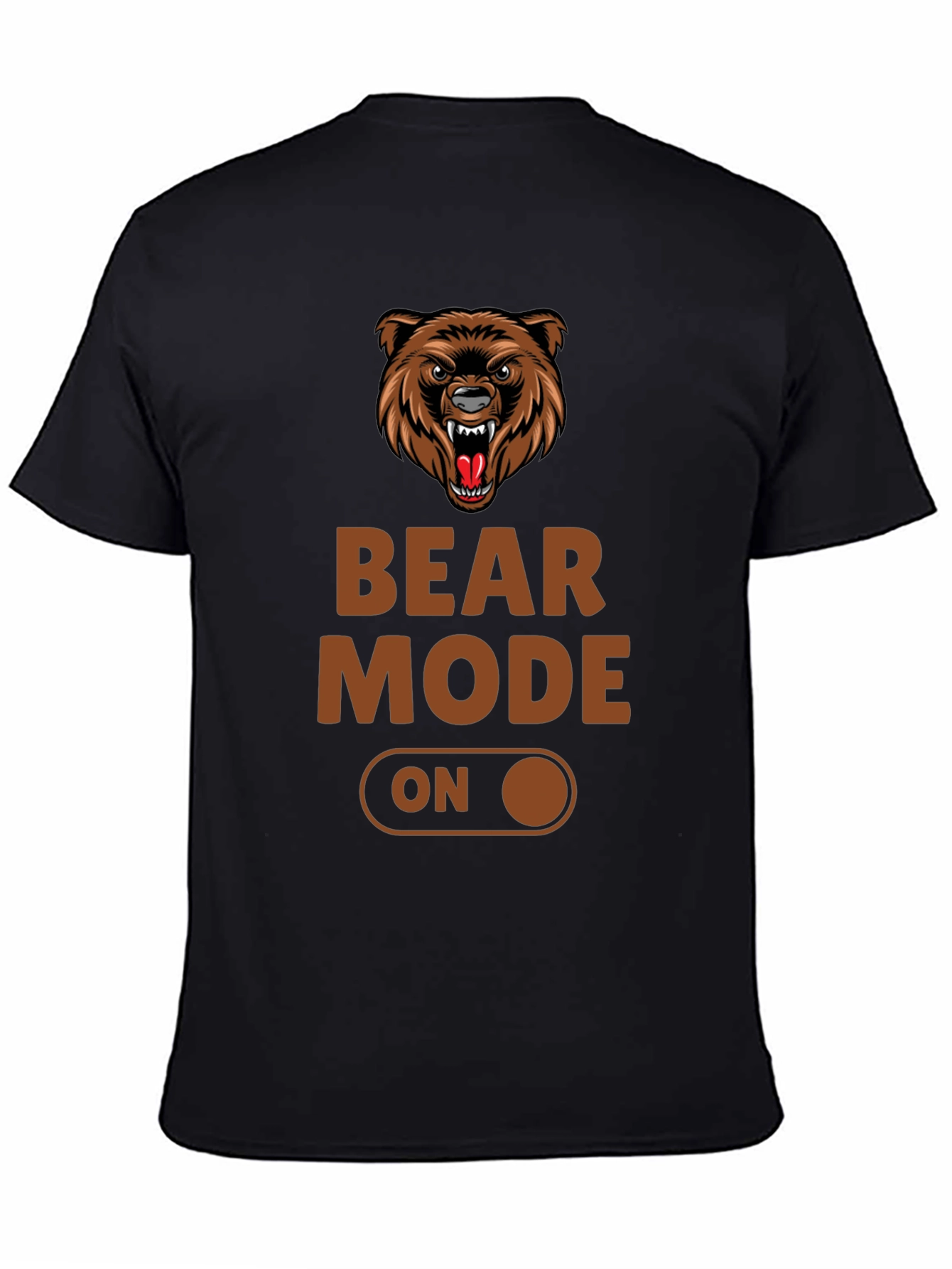 Bear Mode On T-Shirt - Black