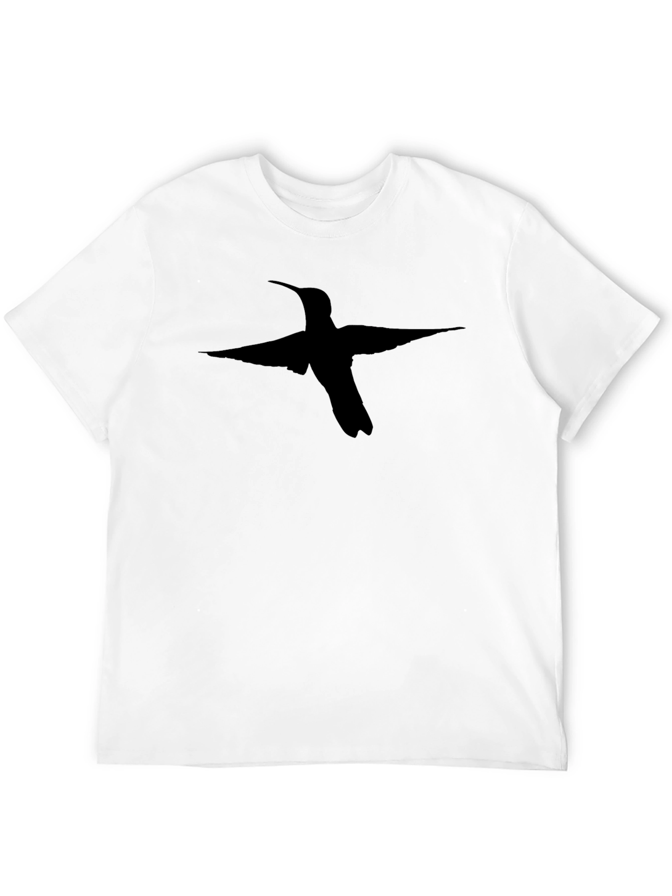 Black Hummingbird Graphic Tee - Stylish Bird Lovers T-Shirt