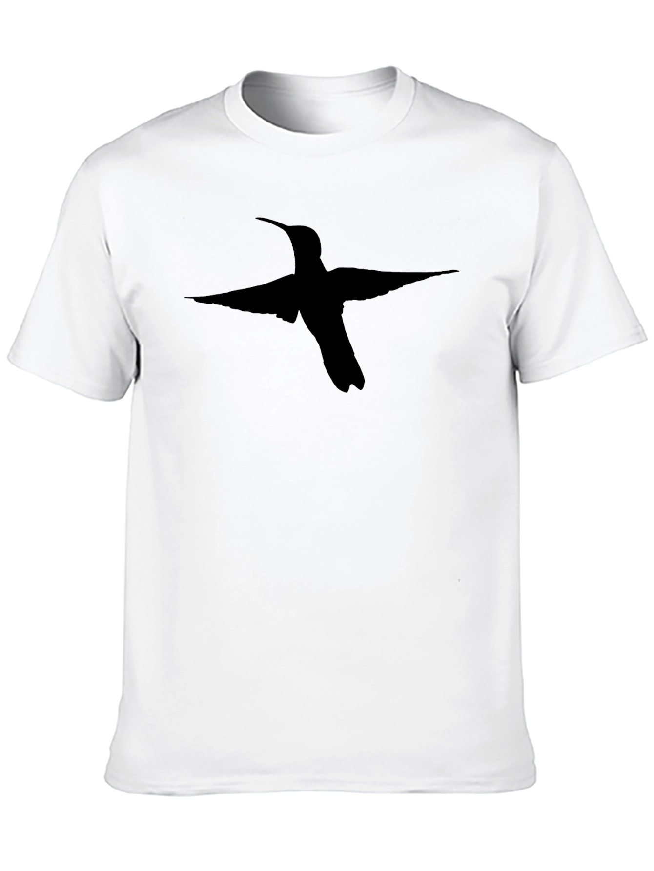 Black Hummingbird Graphic Tee - Stylish Bird Lovers T-Shirt