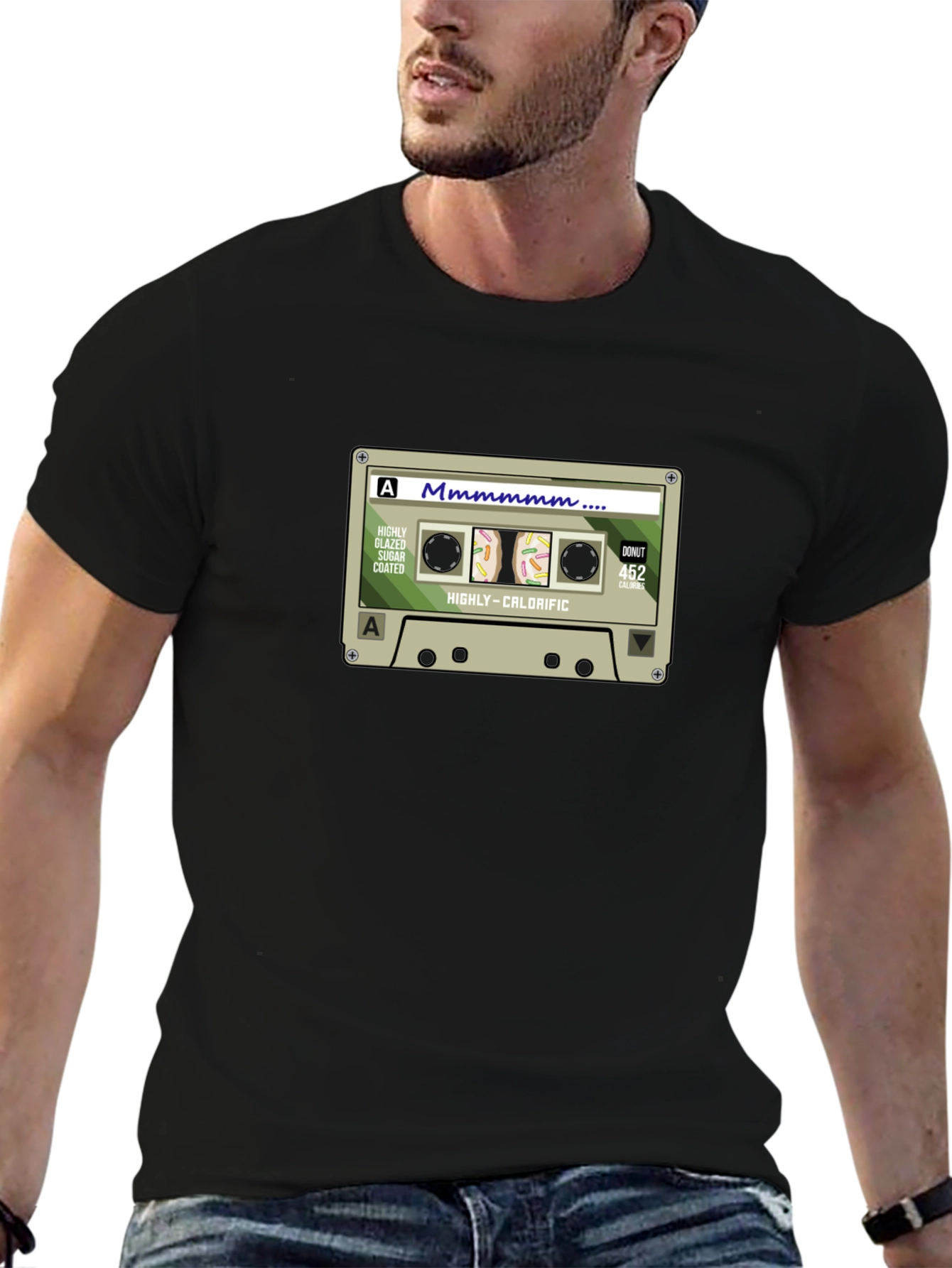 Mmmmmm Donut Cassette T-Shirt - Highly-Calorific