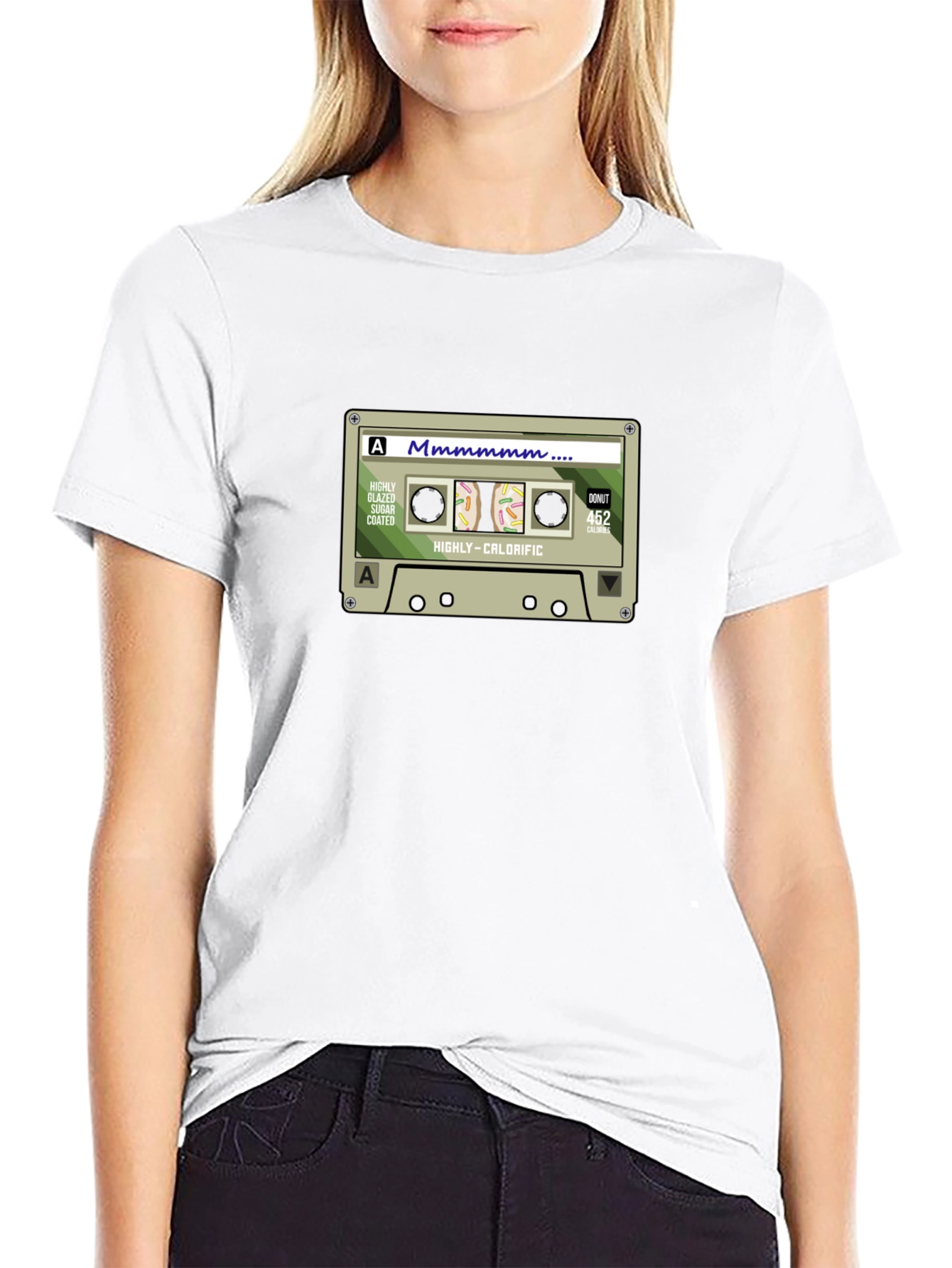 Mmmmmm Donut Cassette T-Shirt - Highly-Calorific