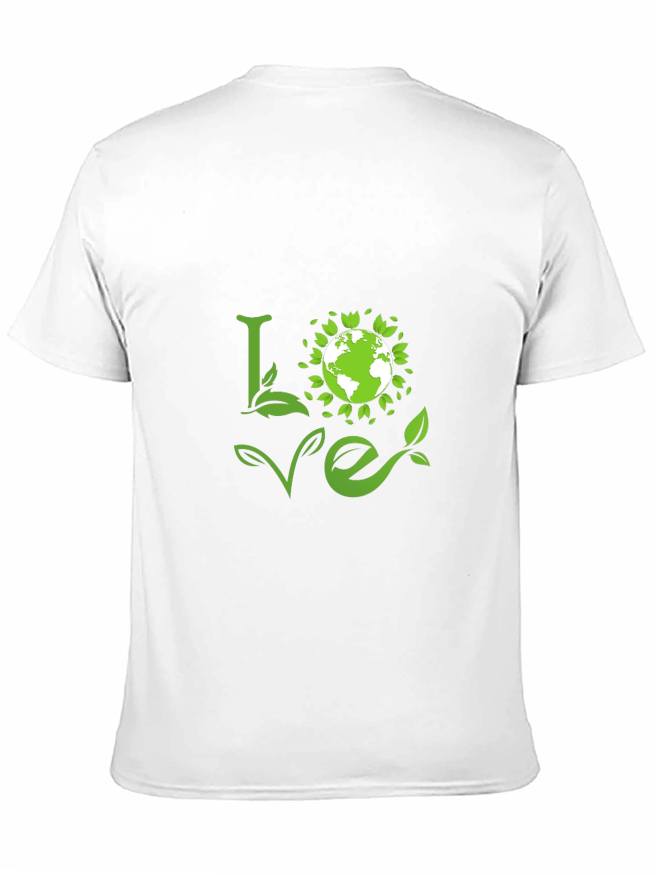 Love Earth Green Graphic Tee - Black