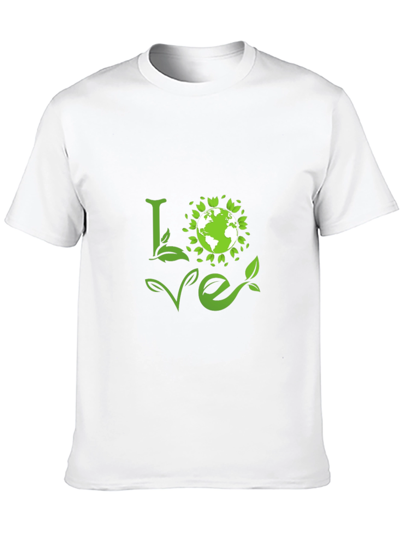 Love Earth Green Graphic Tee - Black