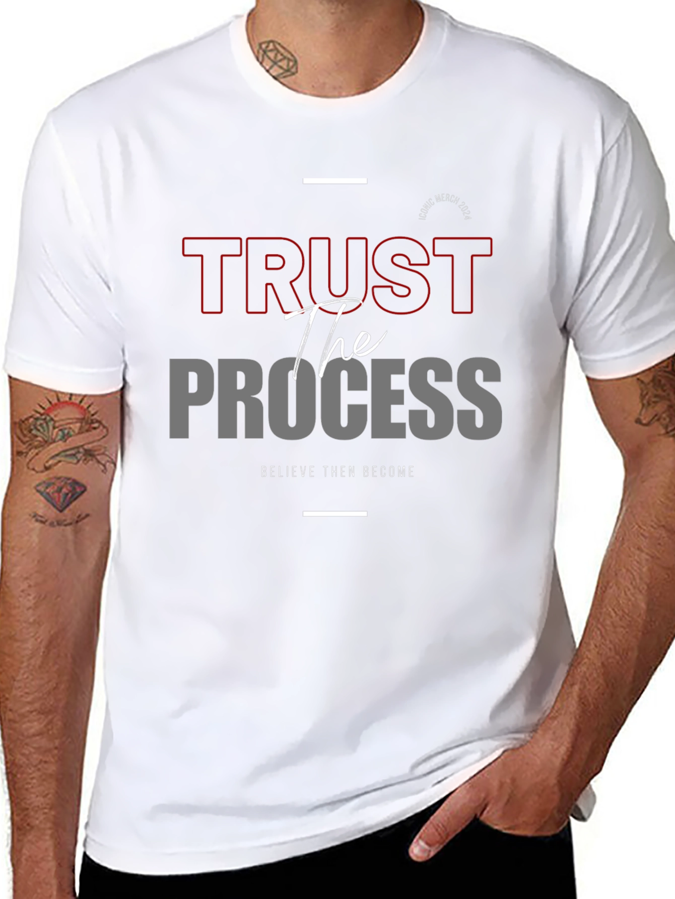 Trust the Process Graphic Tee - Believe and Become