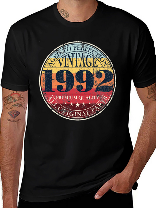 Vintage 1992 Aged To Perfection Graphic T-Shirt