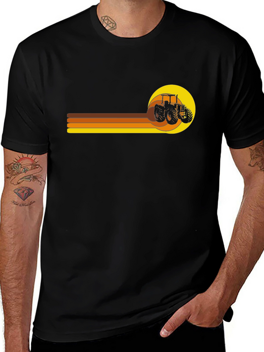 Retro Tractor T-Shirt - Vintage Farm Style