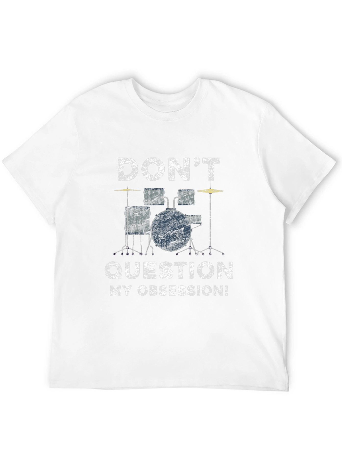 Drummer Obsession Graphic Tee - Black Cotton T-Shirt