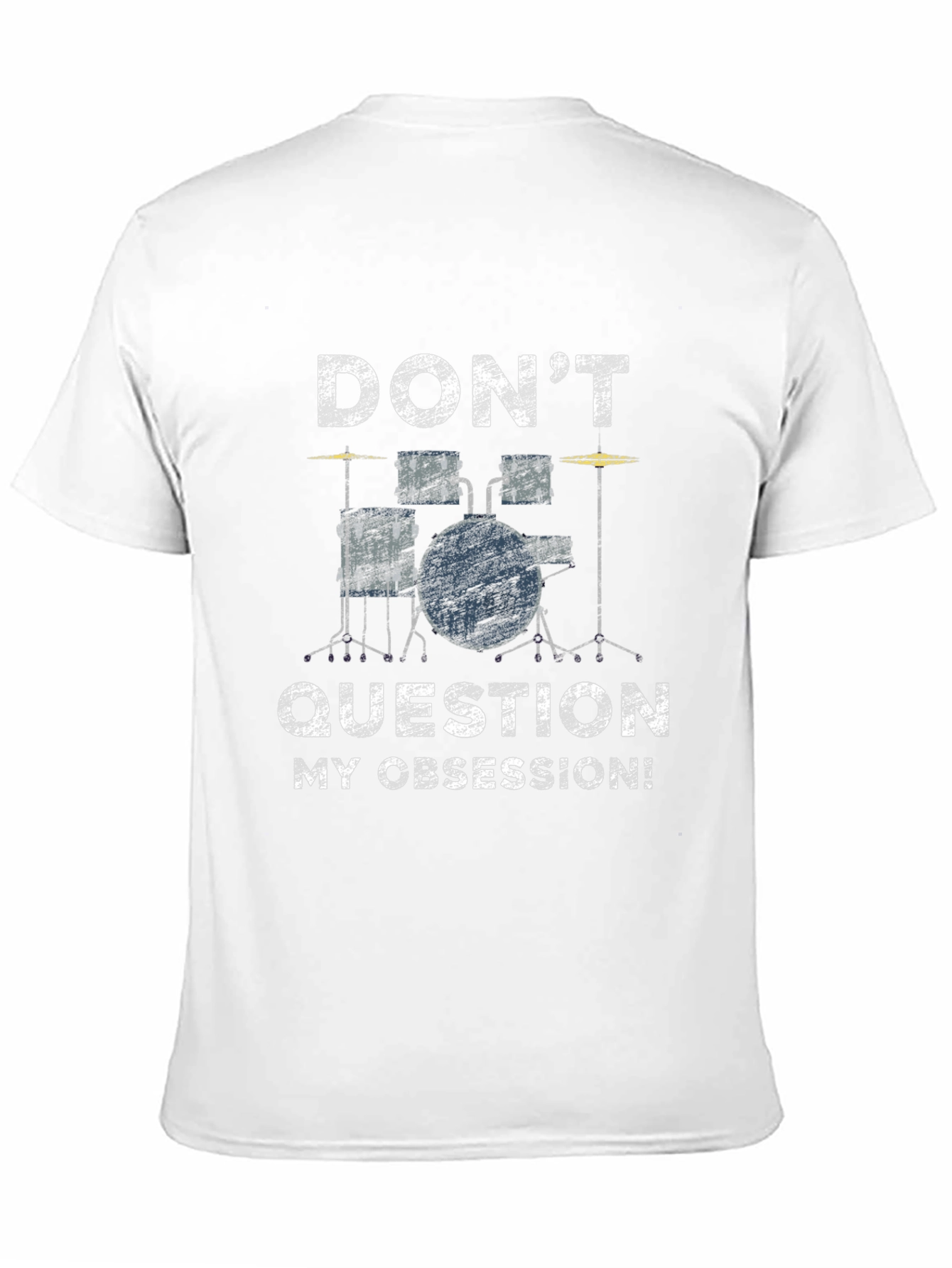 Drummer Obsession Graphic Tee - Black Cotton T-Shirt