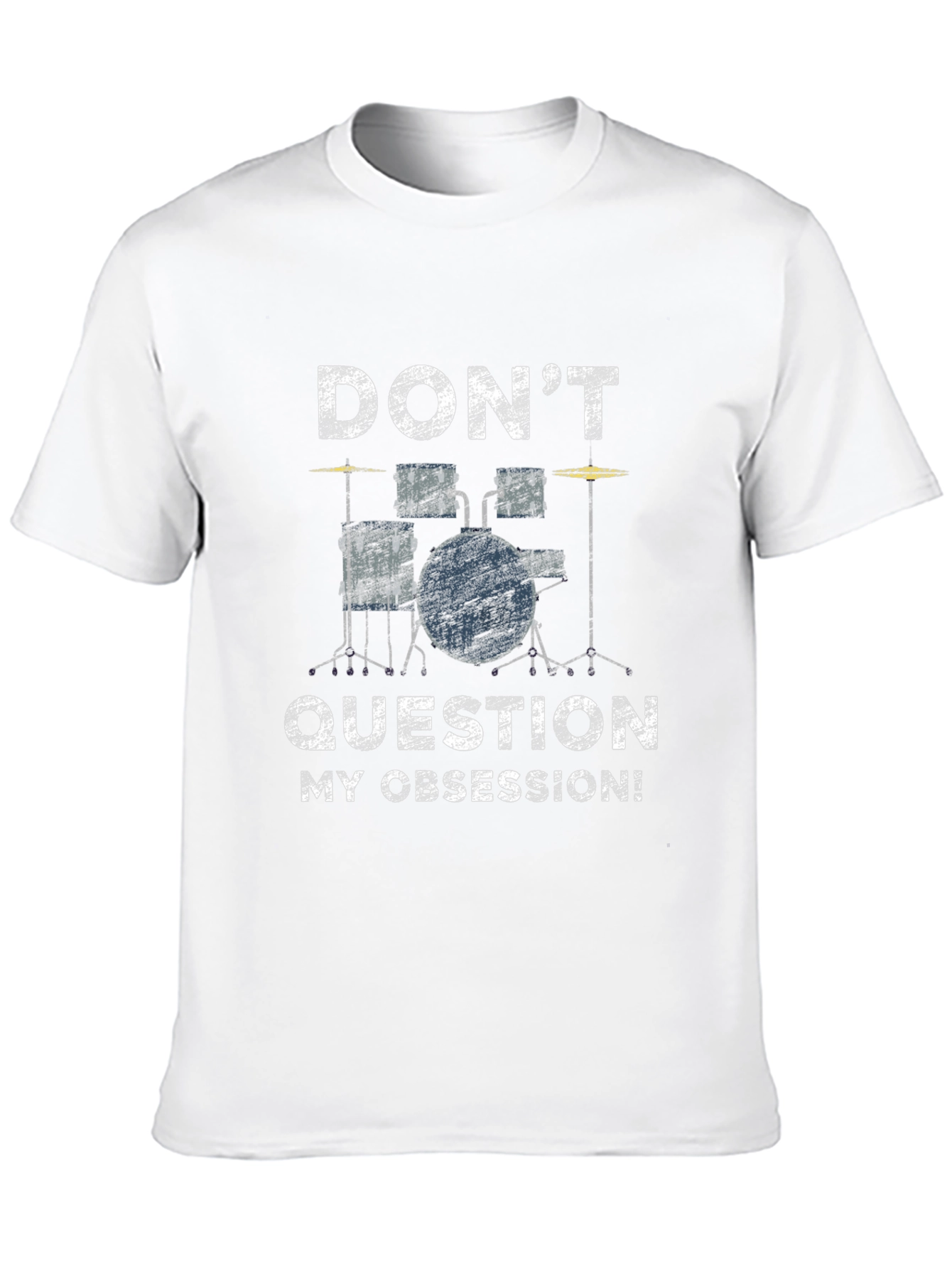 Drummer Obsession Graphic Tee - Black Cotton T-Shirt
