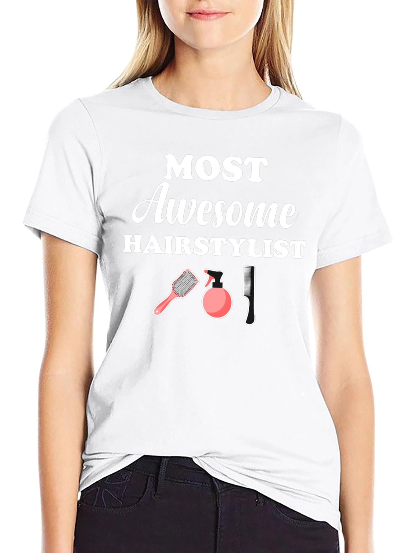 Awesome Hairstylist T-Shirt - Hair Salon Gift