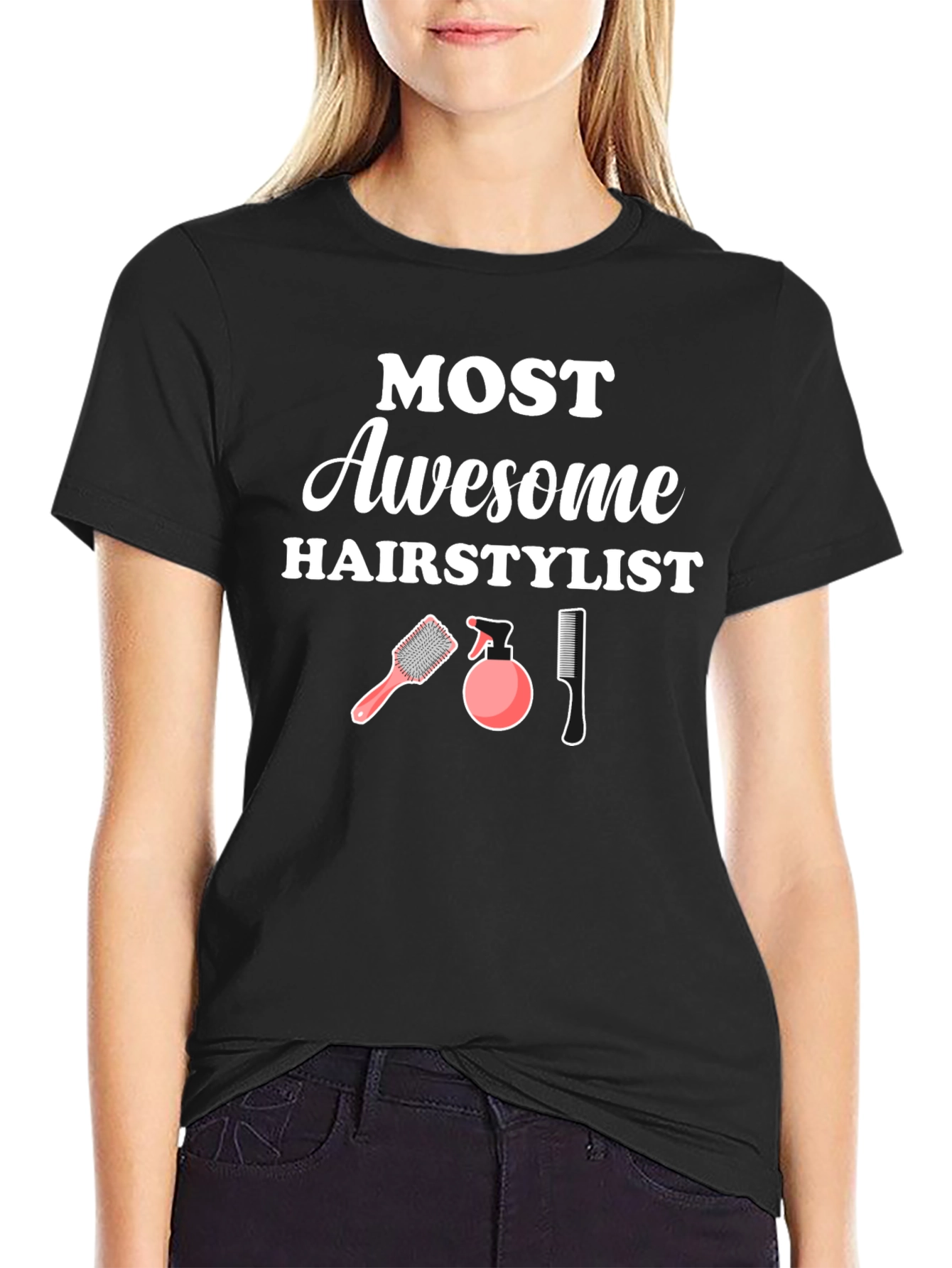 Awesome Hairstylist T-Shirt - Hair Salon Gift