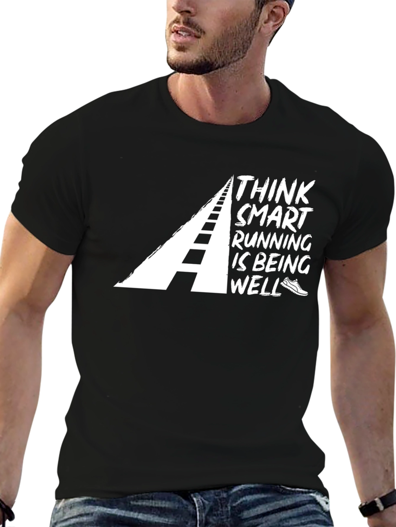 Think Smart Running T-Shirt - Black