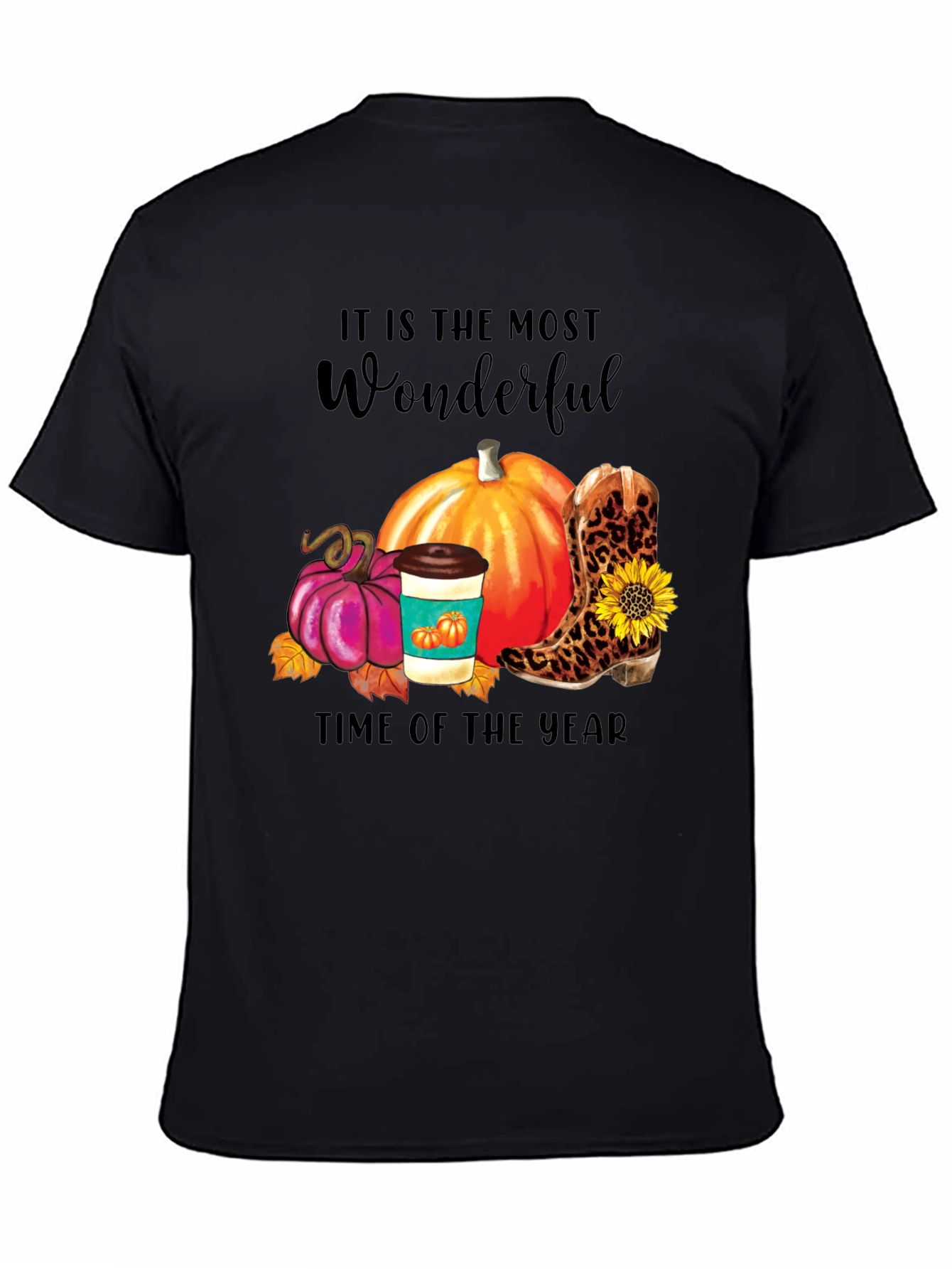 Fall Themed Graphic T-Shirt