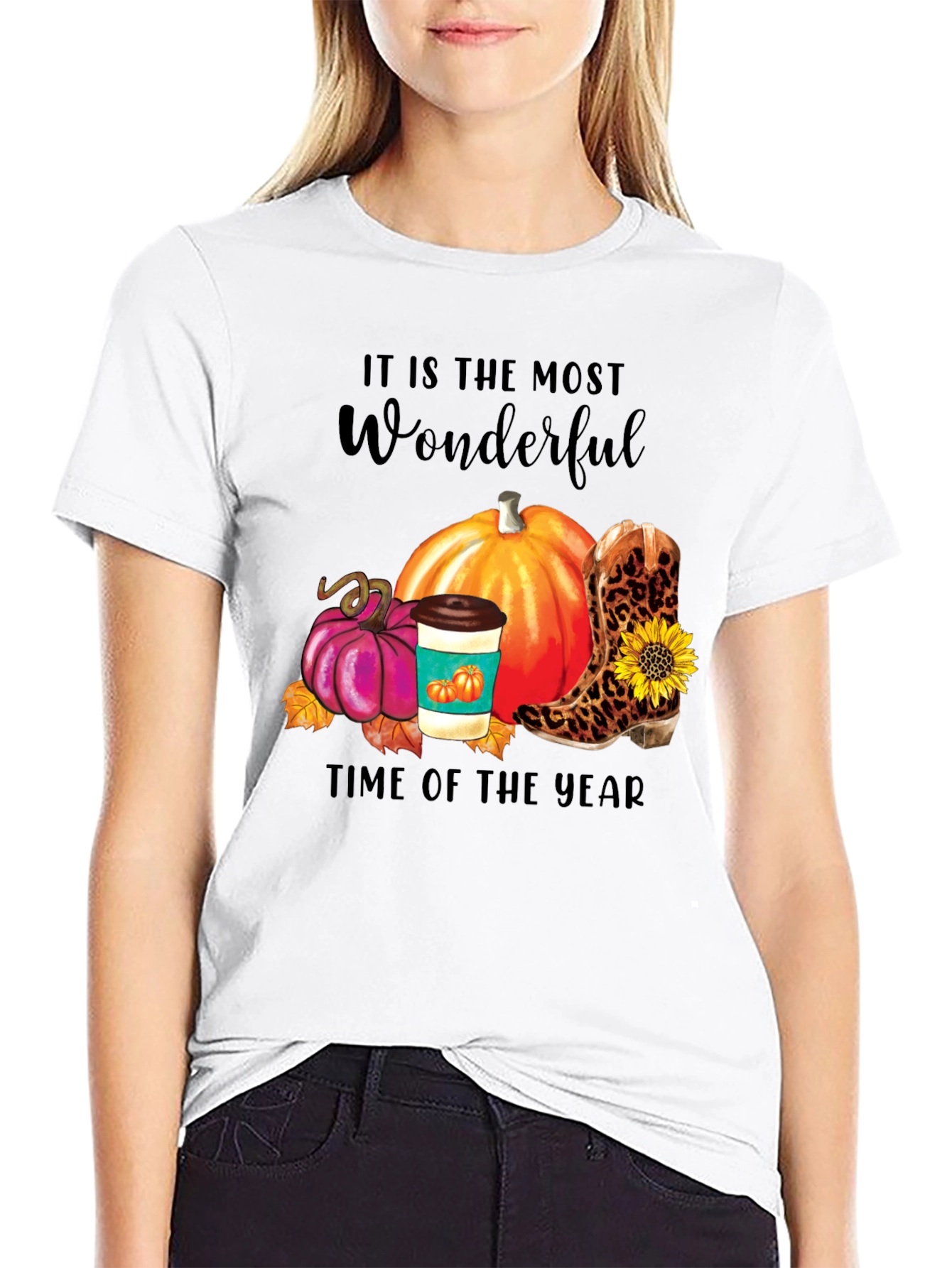 Fall Themed Graphic T-Shirt