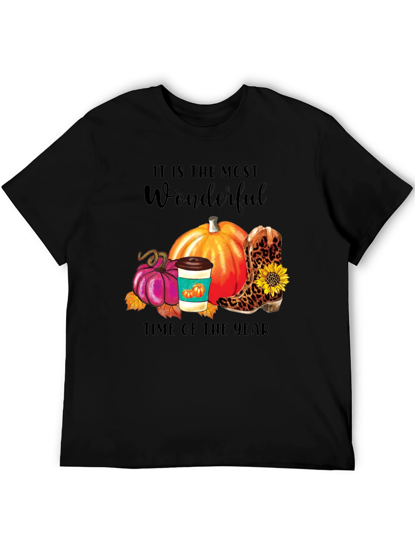 Fall Themed Graphic T-Shirt