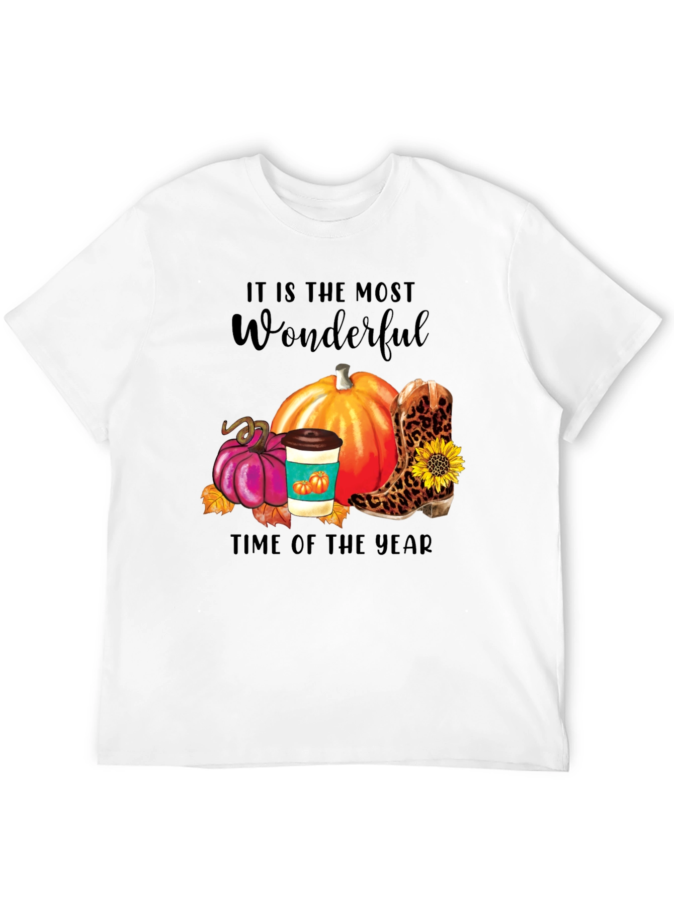 Fall Themed Graphic T-Shirt