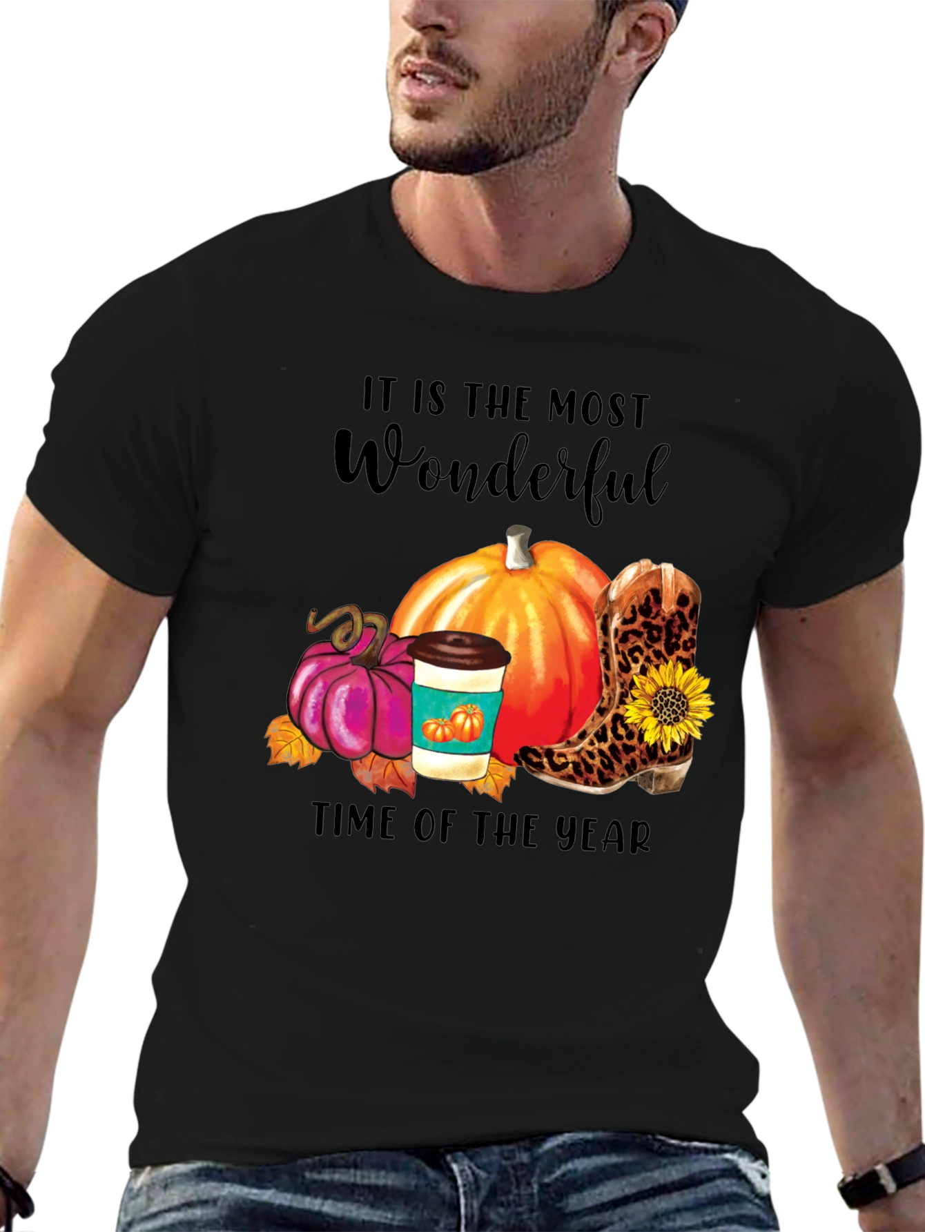 Fall Themed Graphic T-Shirt