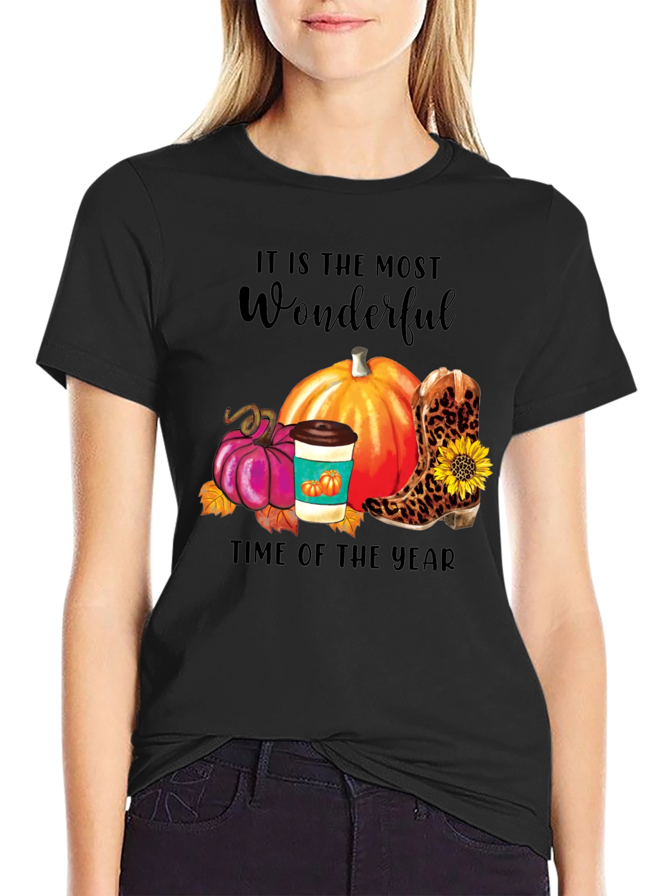 Fall Themed Graphic T-Shirt