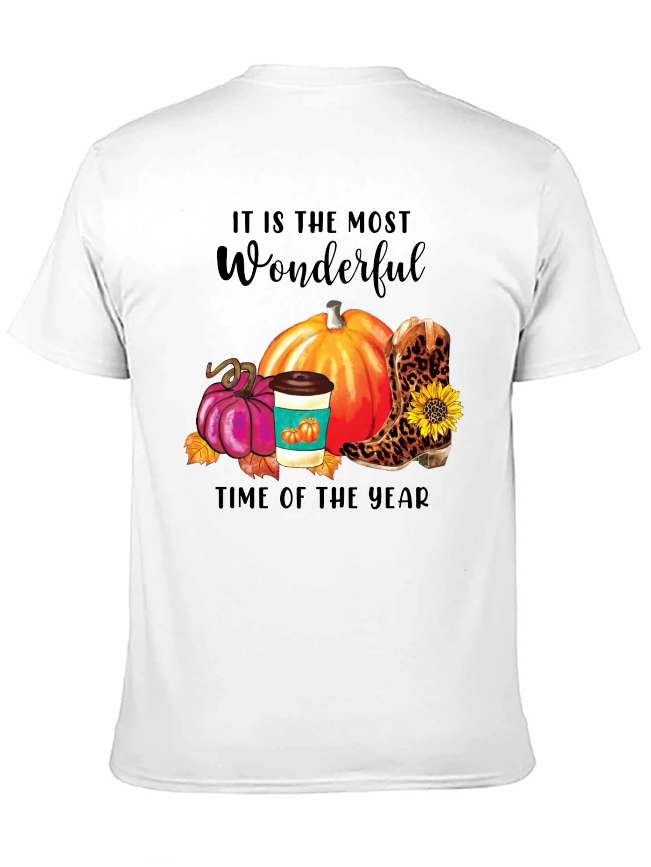 Fall Themed Graphic T-Shirt