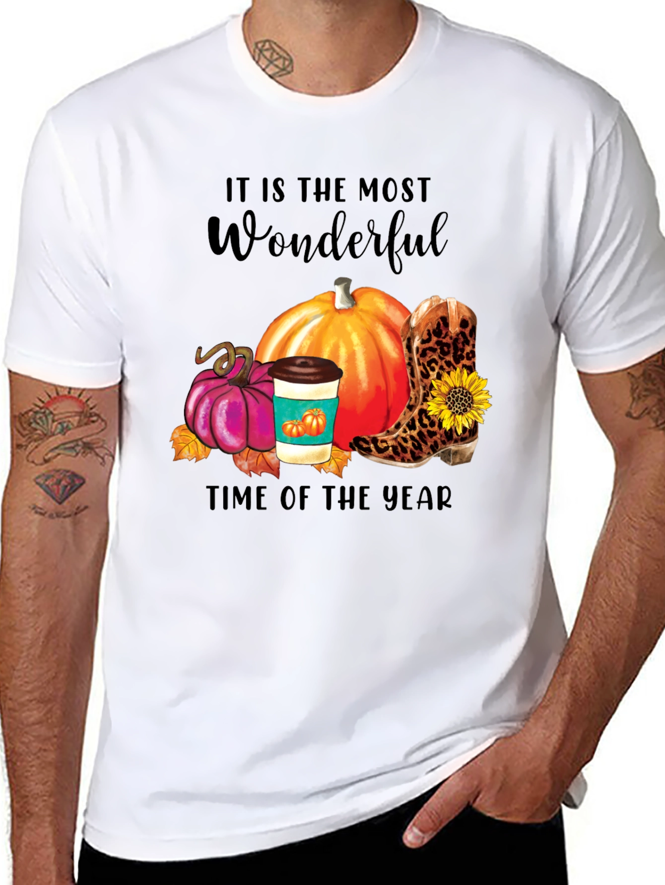Fall Themed Graphic T-Shirt