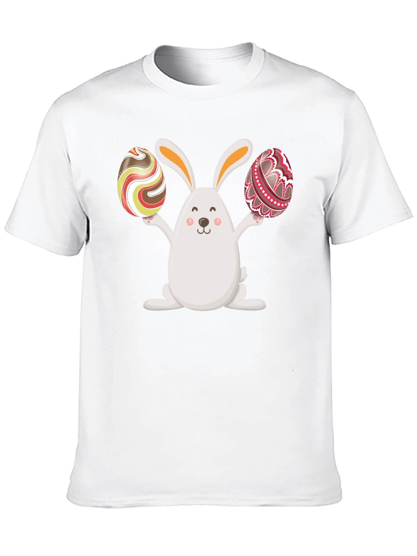 Easter Bunny Holding Easter Eggs Graphic Tee