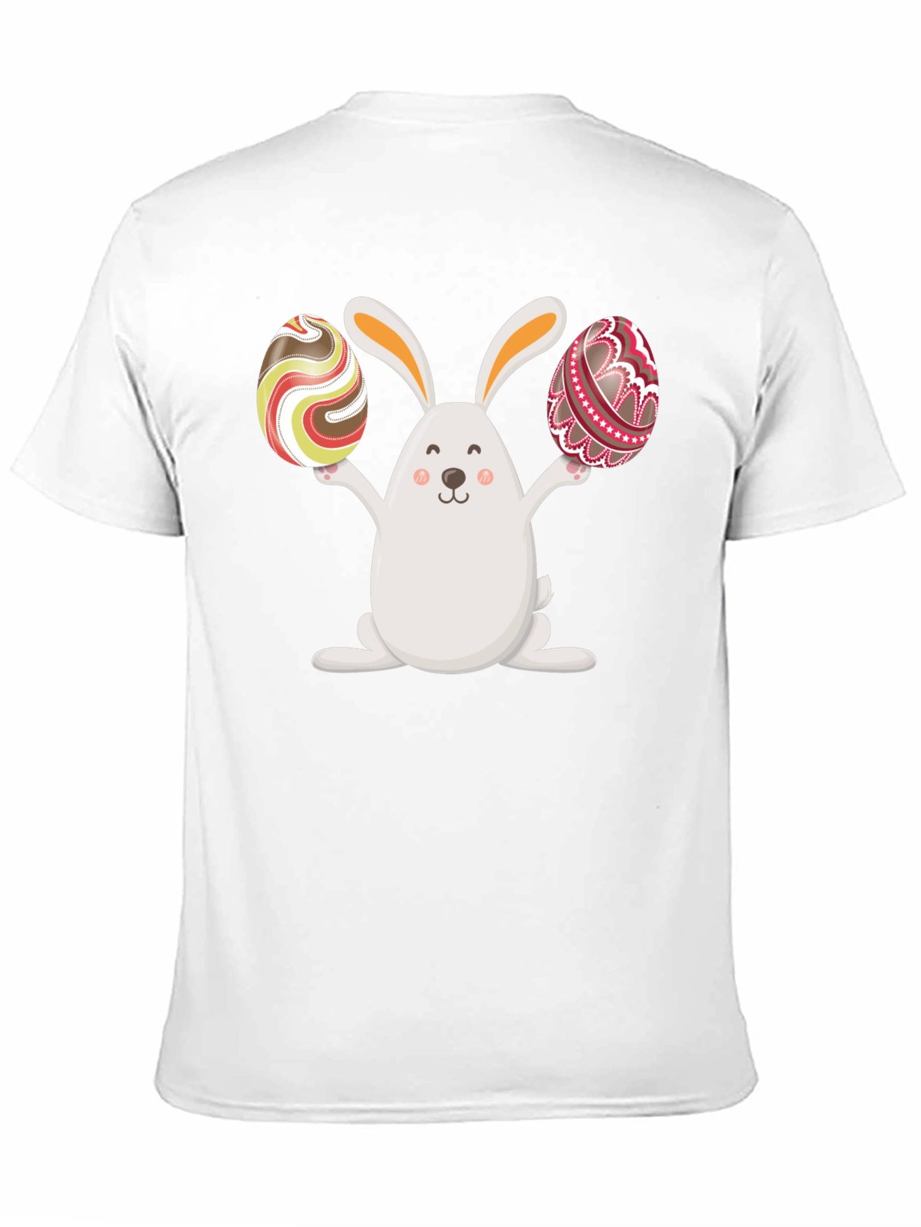 Easter Bunny Holding Easter Eggs Graphic Tee