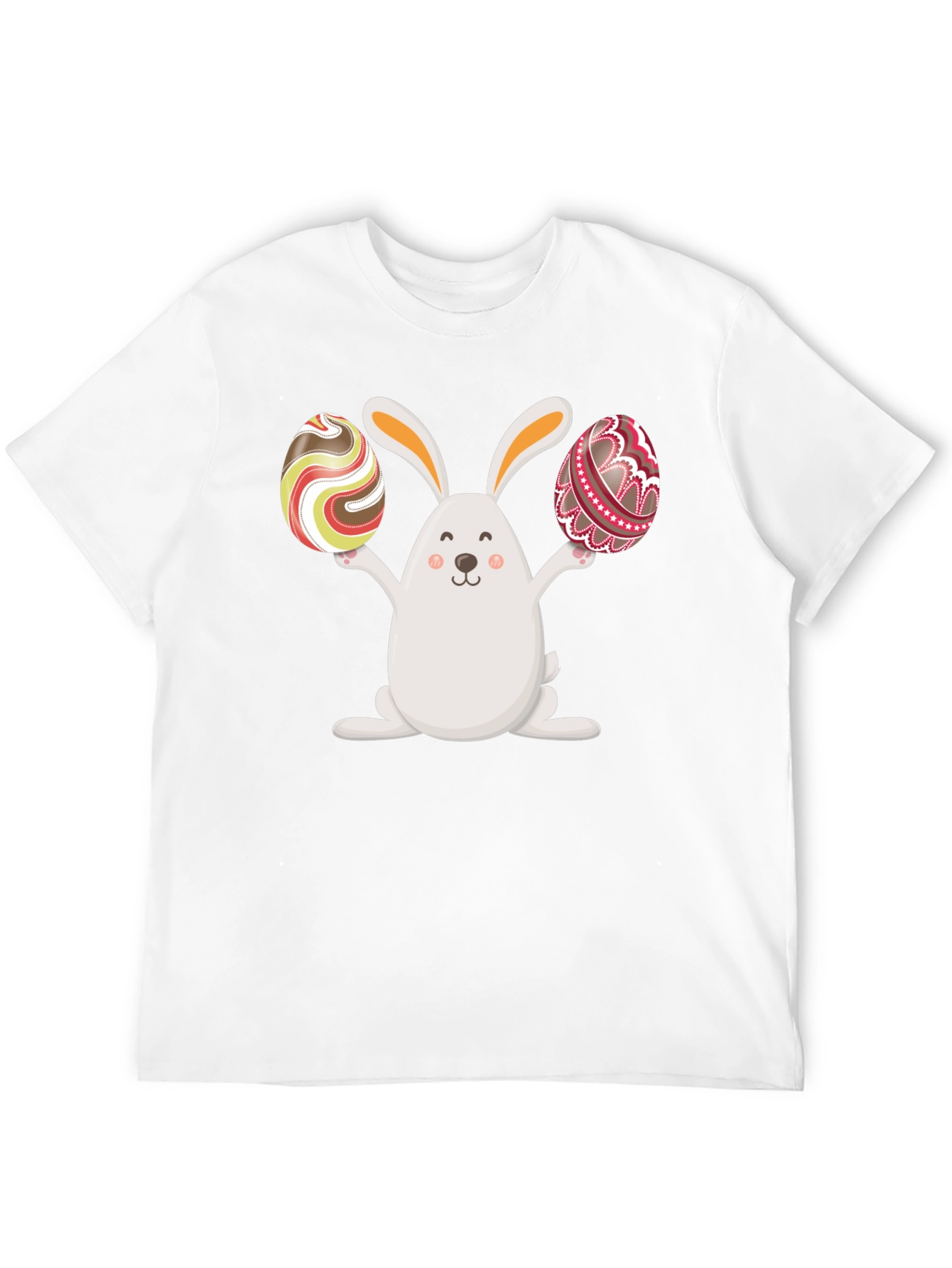 Easter Bunny Holding Easter Eggs Graphic Tee